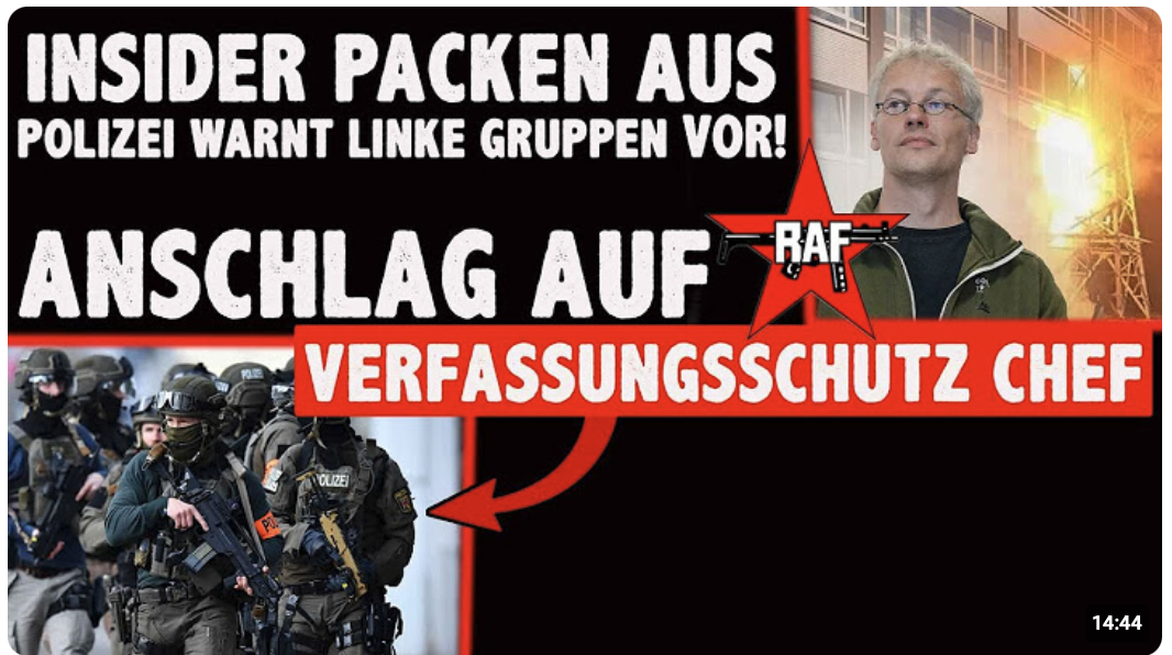 INSIDER packen AUS Polizei warnt linke Tätergruppen! Polizisten mit TODE bedroht RAF 2.0 AKTIV