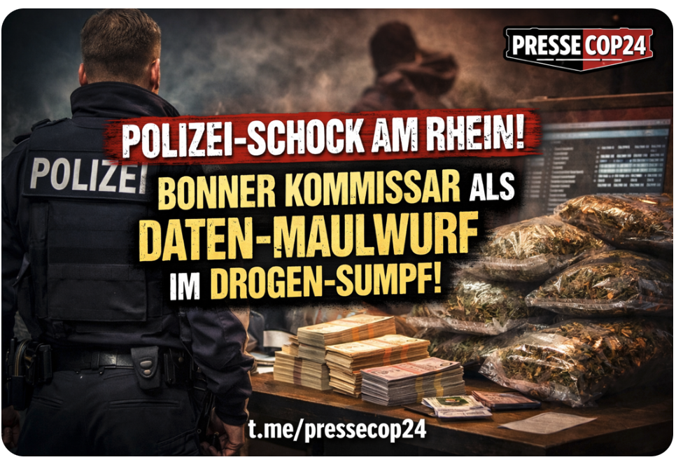 POLIZEI-SCHOCK AM RHEIN! BONNER KOMMISSAR ALS DATEN-MAULWURF IM DROGEN-SUMPF!