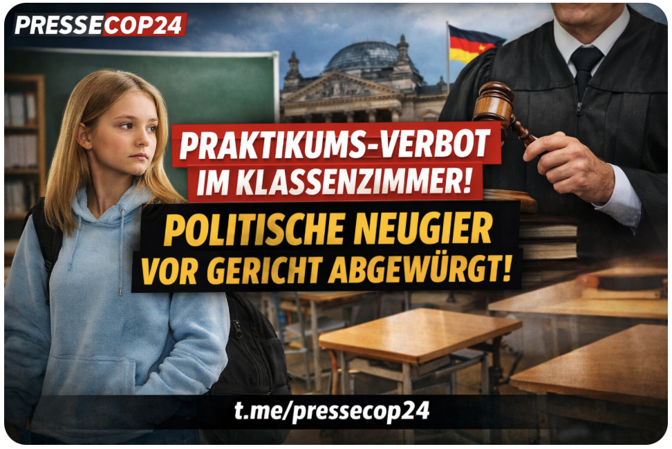 PRAKTIKUMS-VERBOT IM KLASSENZIMMER! POLITISCHE NEUGIER VOR GERICHT ABGEWÜRGT
