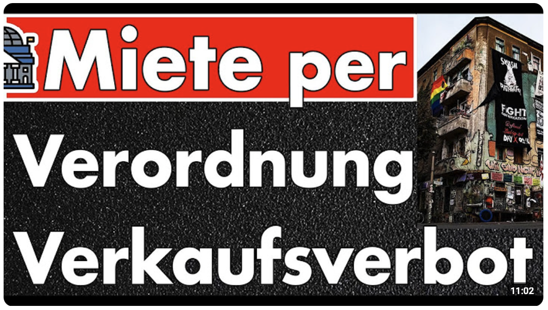 Kernschmelze: Miethöhe per Verordnung, Quoten für Obdachlose & WBS! Gewinndeckel & Verkaufsverbot!