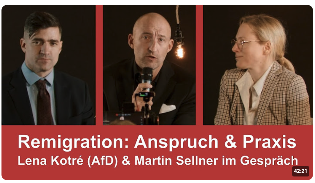 Remigration: Anspruch & Praxis – Lena Kotré & Martin Sellner im Gespräch