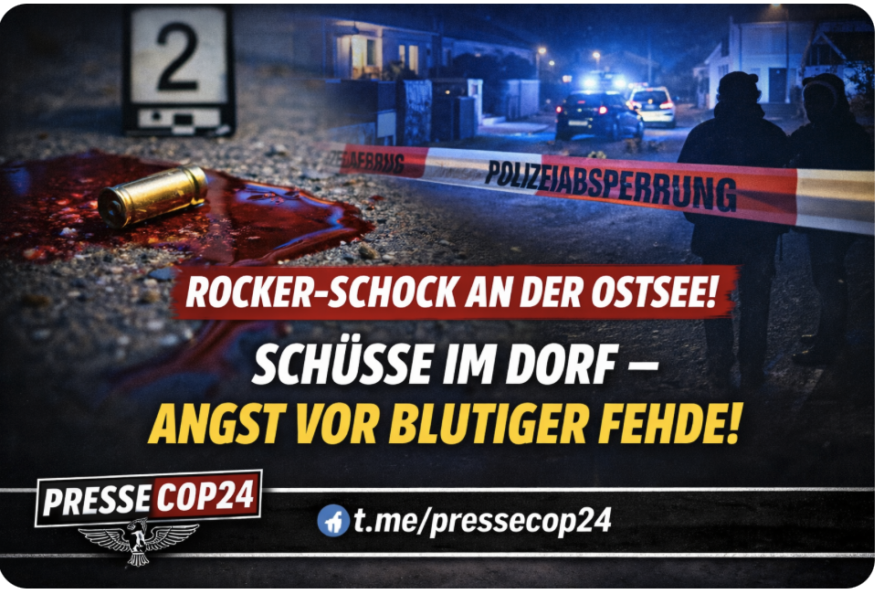 ROCKER-SCHOCK AN DER OSTSEE! SCHÜSSE IM DORF – ANGST VOR BLUTIGER FEHDE