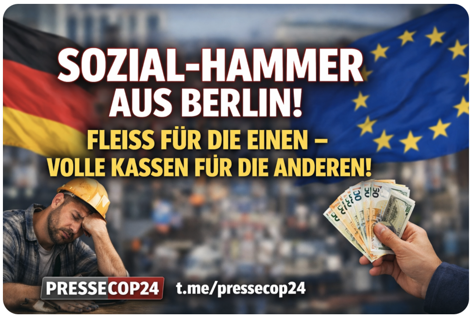 SOZIAL-HAMMER AUS BERLIN! FLEISS FÜR DIE EINEN – VOLLE KASSEN FÜR DIE ANDEREN