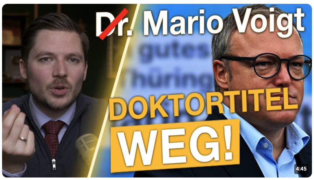 Mario Voigt verliert Doktortitel! Jetzt will er die UNI verklagen! Exklusiv