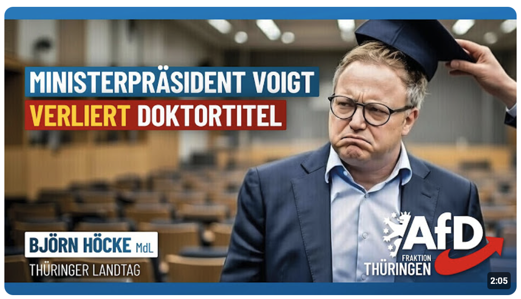 Mario Voigt hat plagiiert — was bedeutet das für Thüringen?