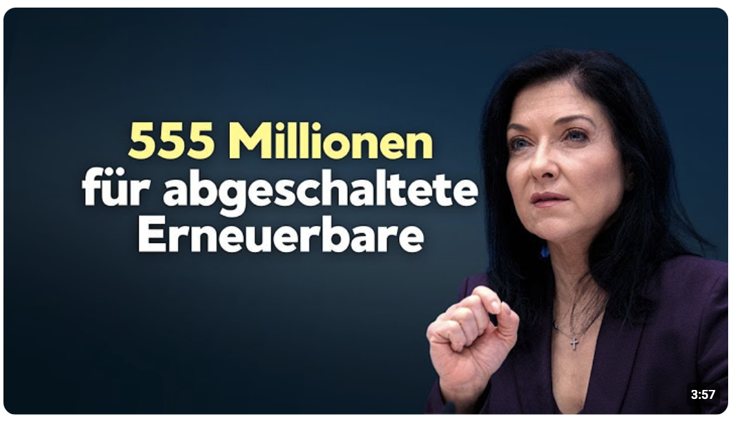 Wirtschaftsministerin Reiche äußert sich zu Ausbaumoratorium für erneuerbare Energien