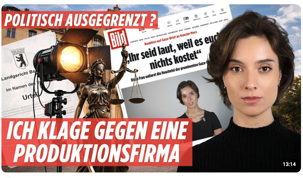 Ich klage gegen eine Filmproduktion.