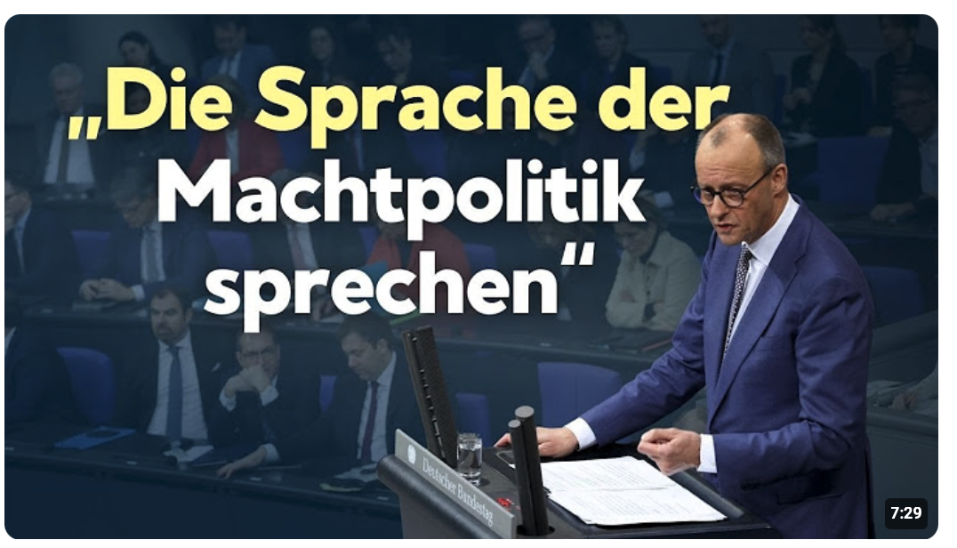 Merz ruft zu europäischer „Machtpolitik“ auf – Weidel: Deutschland nicht mehr ernstgenommen