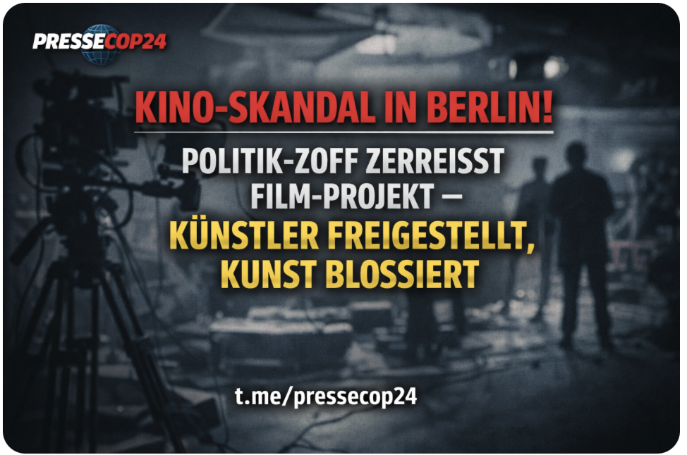 KINO-SKANDAL IN BERLIN! POLITIK-ZOFF ZERREISST FILM-PROJEKT – KÜNSTLER FREIGESTELLT, KUNST BLOSSIERT