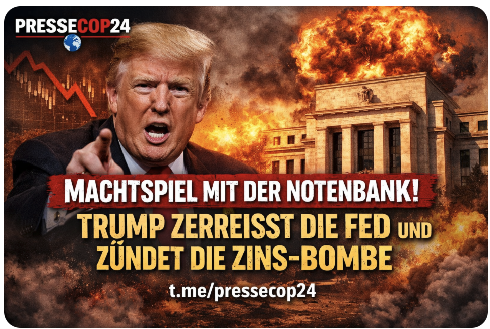 MACHTSPIEL MIT DER NOTENBANK! TRUMP ZERREISST DIE FED UND ZÜNDET DIE ZINS-BOMBE