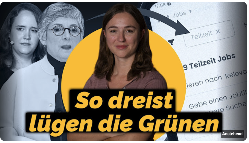 Die Lifestyle-Teilzeit Debatte offenbart das wahre Gesicht der Grünen!