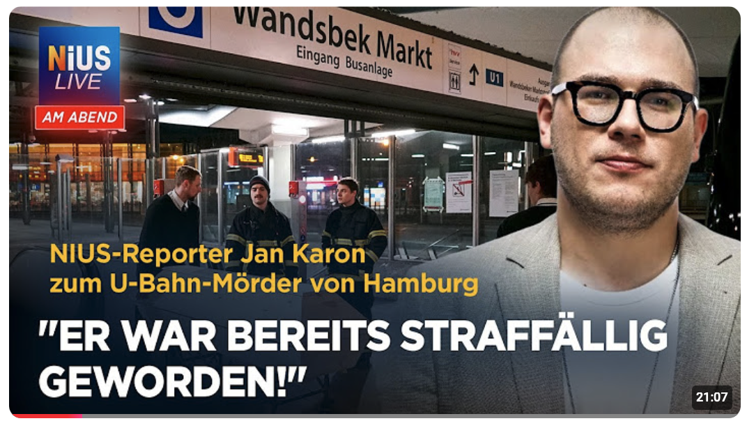 Brutaler Mord eines Südsudanesen in der Hamburger U-Bahn