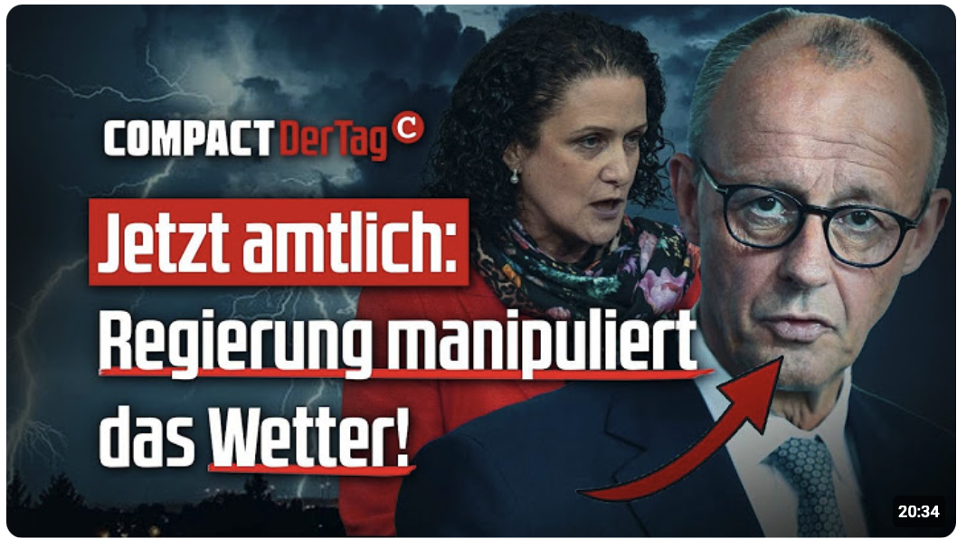 Jetzt amtlich: Regierung manipuliert das Wetter!