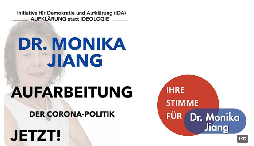 Aufarbeitung der Corona-Politik jetzt! Dr. Monika Jiang
