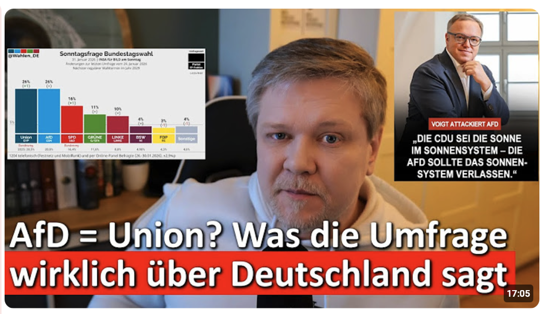Union wieder auf 26 % – Sind die Deutschen wirklich so leicht zu täuschen?