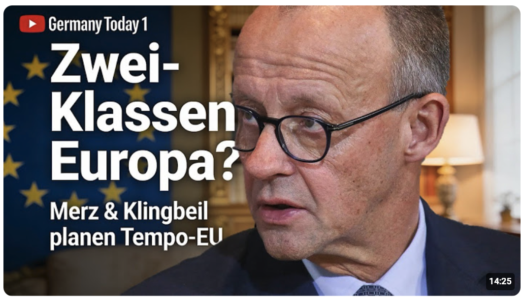 Zwei-Klassen-Europa? Merz & Klingbeil planen Europa der zwei Geschwindigkeiten!
