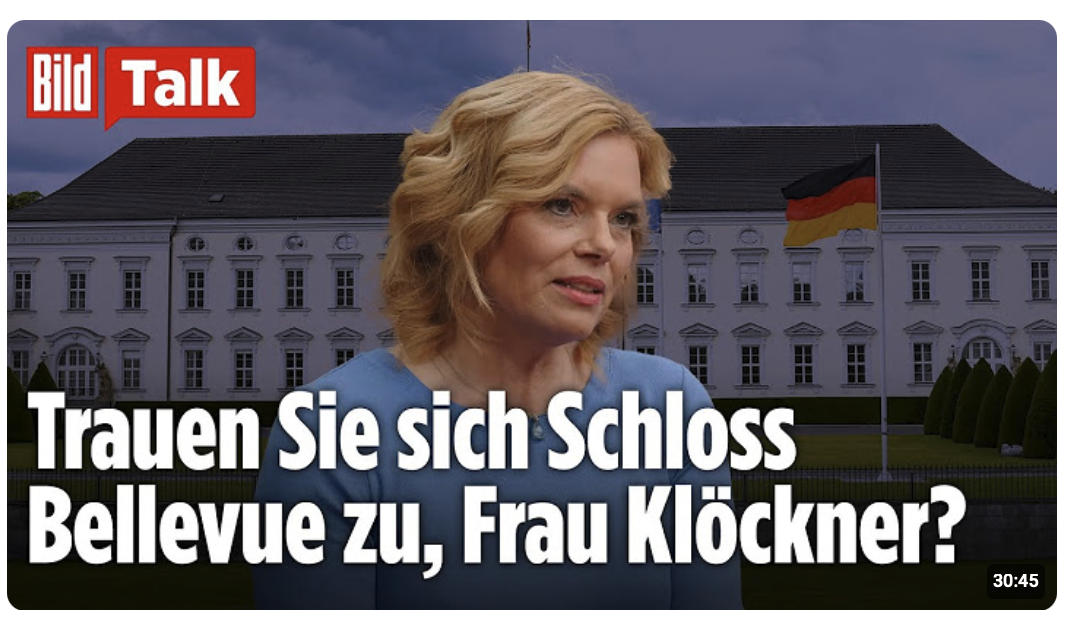 Julia Klöckner: Wollen Sie die erste Bundespräsidentin werden? |