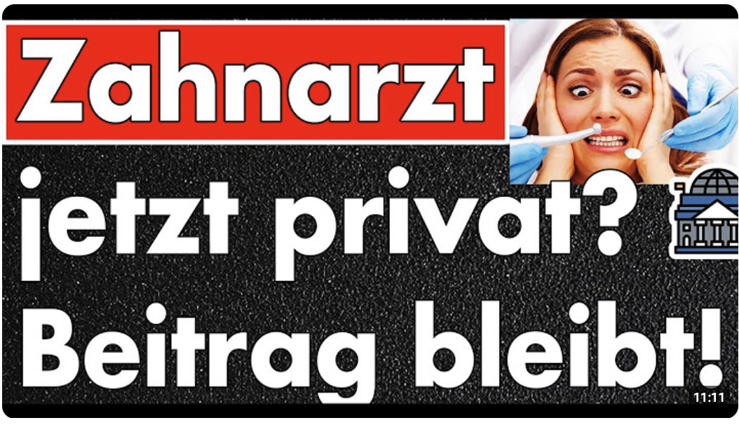 Alle wurden versorgt, nur der Deutsche soll jetzt privat bezahlen! CDU will Zahnarzt streichen!