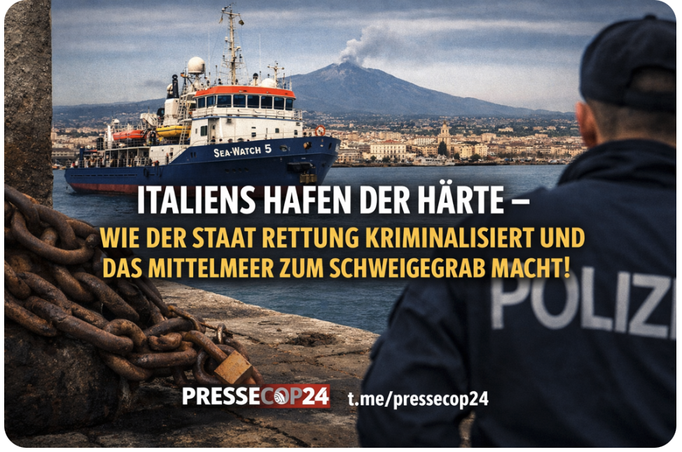 ITALIENS  HAFEN  DER  HÄRTE – WIE  DER STAAT RETTUNG  KRIMINALISIERT UND  DAS MITTELMEER  ZUM  SCHWEIGEGRAB  MACHT!
