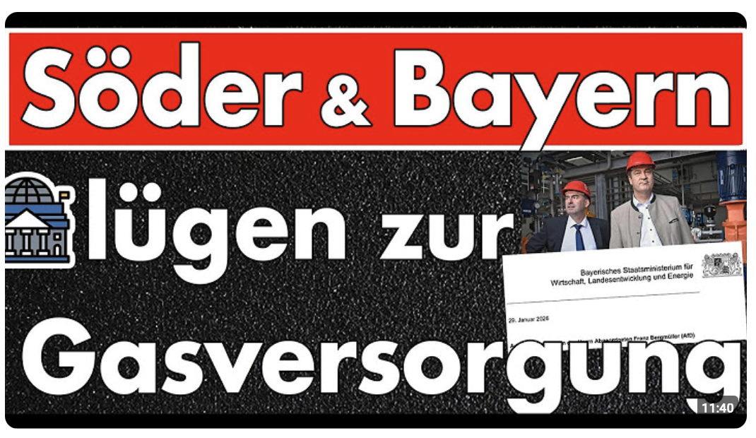 Bayern antwortet zur Gasmangellage in Bayern – die Antwort lässt tief blicken! Rettet euch!