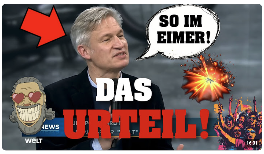 WELT-Herausgeber mit scharfer Kritik an unfähiger POLITIK! 