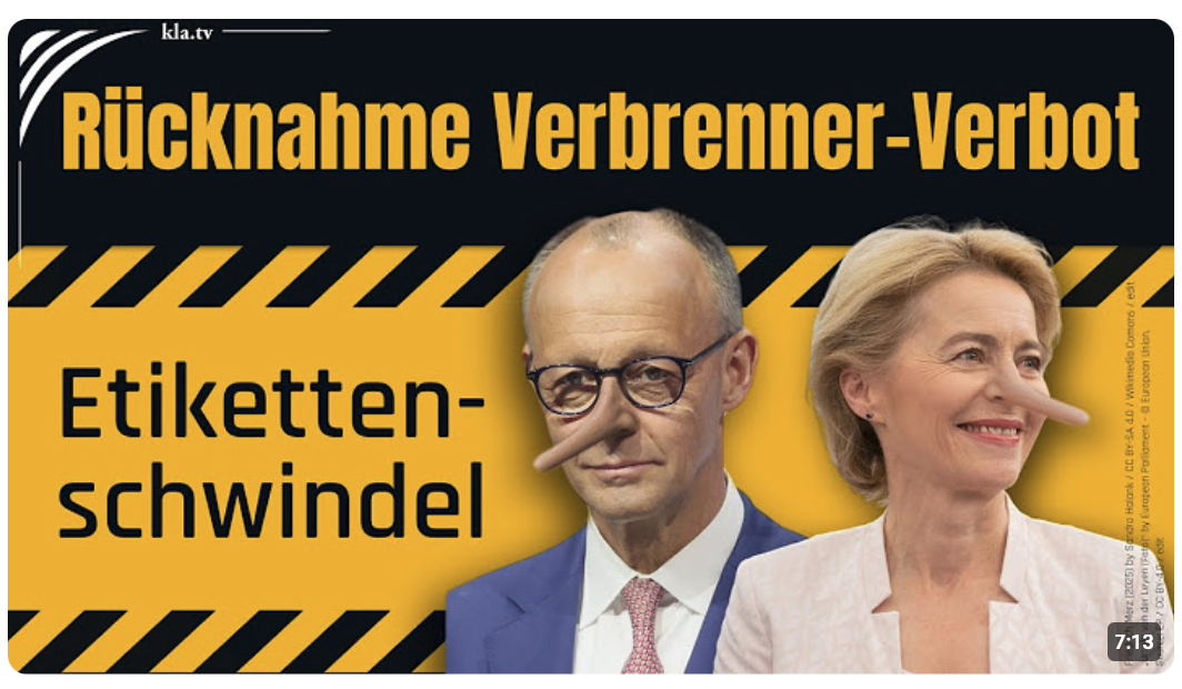 Rücknahme des „Verbrenner-Verbots“ ist ein Etikettenschwindel! 