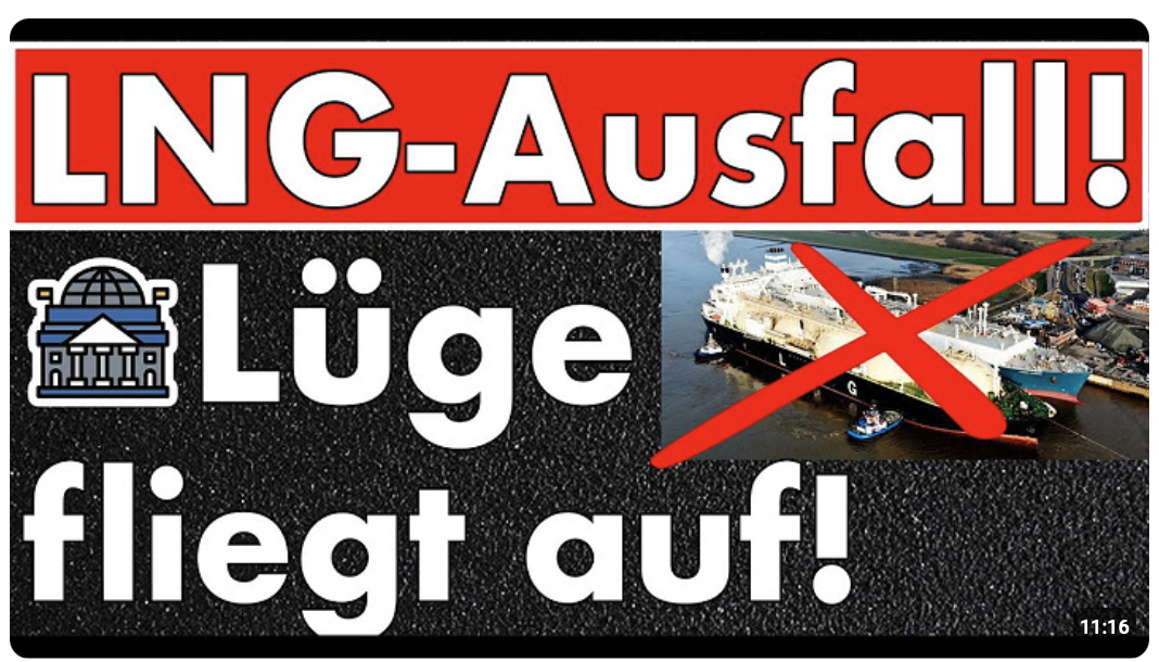LNG-Terminal muss Kapazität reduzieren! Schlechtes Wetter ist eine Lüge! Es fehlt an LNG!
