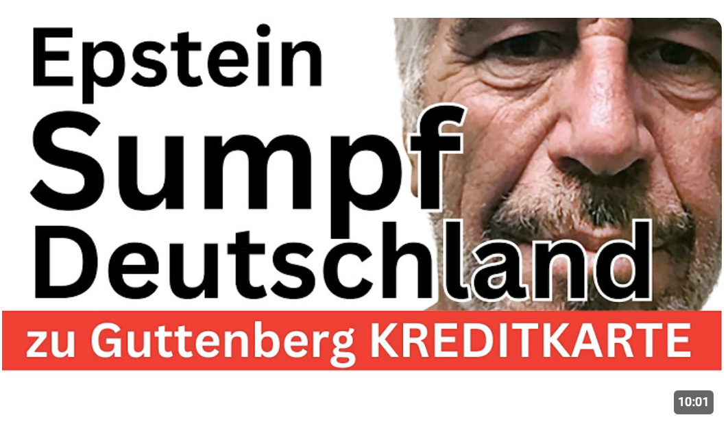 Epstein-Kreditkarte  Was wusste Guttenberg !