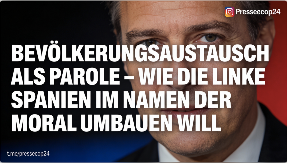 BEVÖLKERUNGSAUSTAUSCH ALS PAROLE – WIE DIE LINKE SPANIEN IM NAMEN DER MORAL UMBAUEN WILL