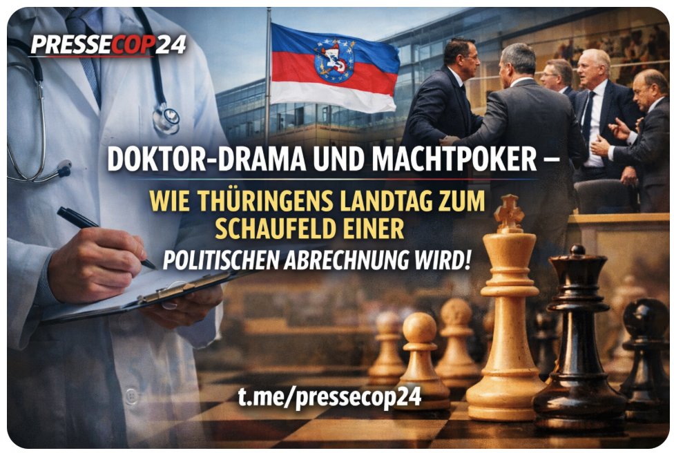 DOKTOR-DRAMA UND MACHTPOKER – WIE THÜRINGENS LANDTAG ZUM SCHAUFELD EINER POLITISCHEN ABRECHNUNG WIRD!