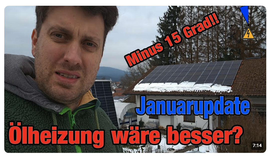 Ölheizung wäre sparsamer wie Wärmepumpe gewesen? Januar Update 1.000 Liter Challenge