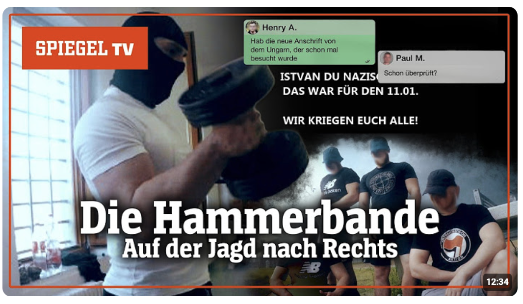 »Die Hammerbande«: Mit Hammer und Schlagstock auf Rechtsextreme |