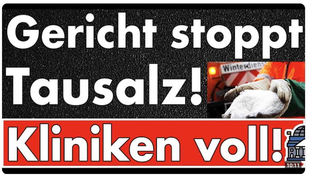 NABU stoppt Streusalz in Berlin! Ricarda Lang rastet völlig aus! Verbandsklagerecht muss weg!