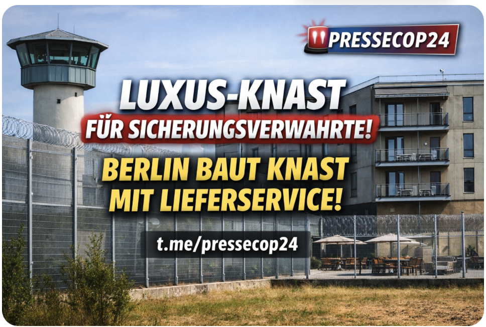 LUXUS-KNAST FÜR SCHWERSTVERBRECHER – WIE BERLIN SEIN HÄRTESTES GEWAHRSAM ZUM KOMFORT-PROJEKT MACHT