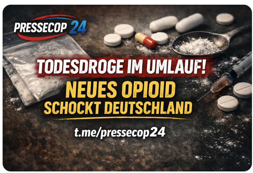 TODESDROGE IM UMLAUF! NEUES OPIOID SCHOCKT DEUTSCHLAND