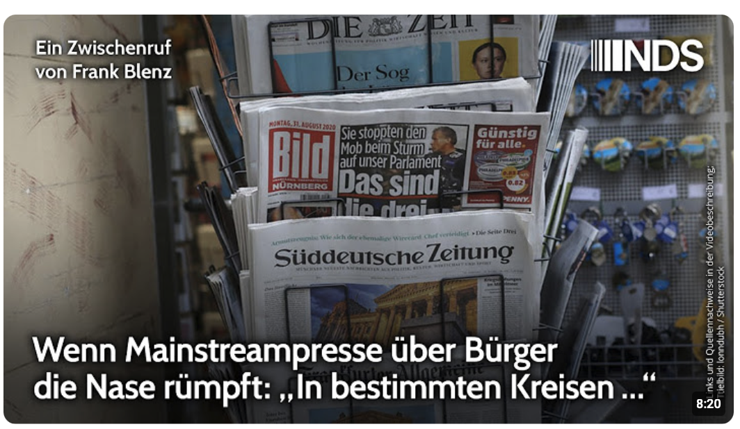 Wenn Mainstreampresse über Bürger die Nase rümpft: „In bestimmten Kreisen…“ | NachDenkSeiten-Podcast