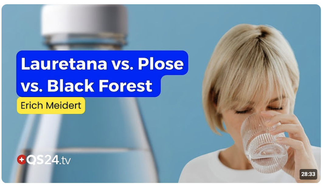 Die besten Mineralwasser im Test: Erich Meidert über Lauretana, Plose und Black Forest 