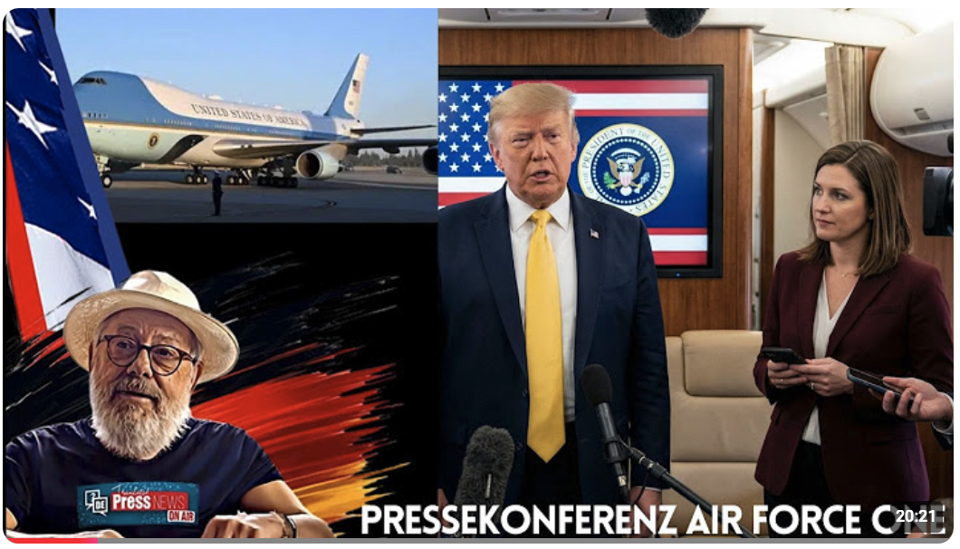 „Pressekonferenz an Bord der Air Force One: Trump fetzt sich mit Reportern über den Wolken“