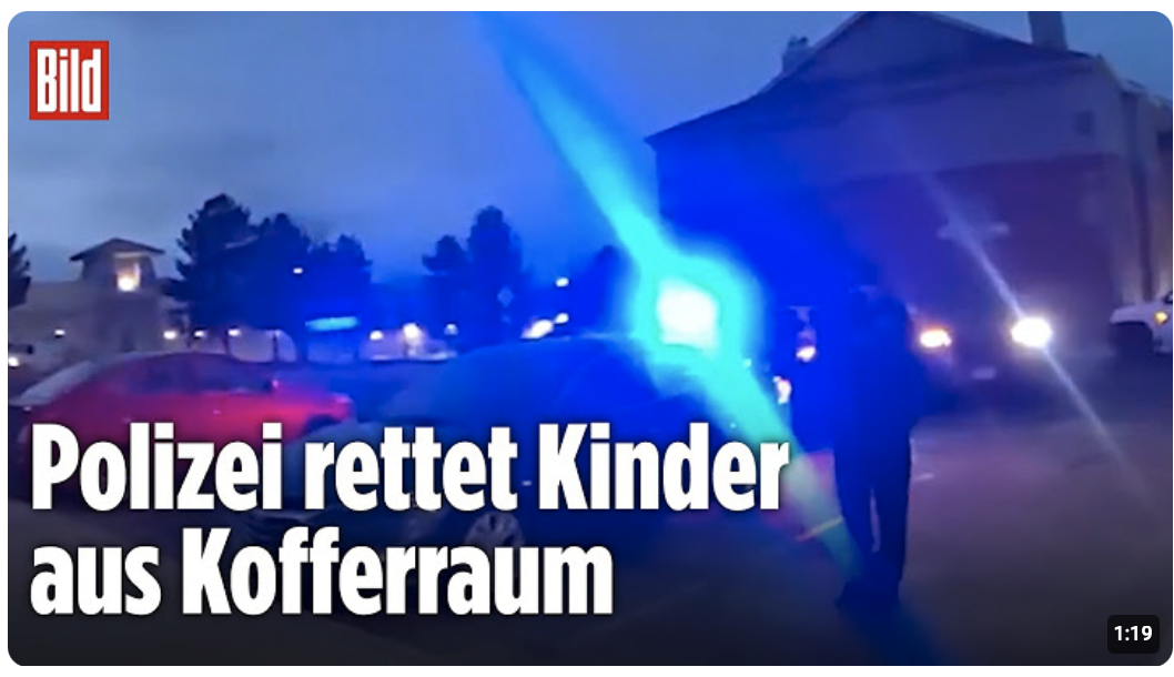 Drei Kinder versteckt im Kofferraum – Fahrer völlig betrunken