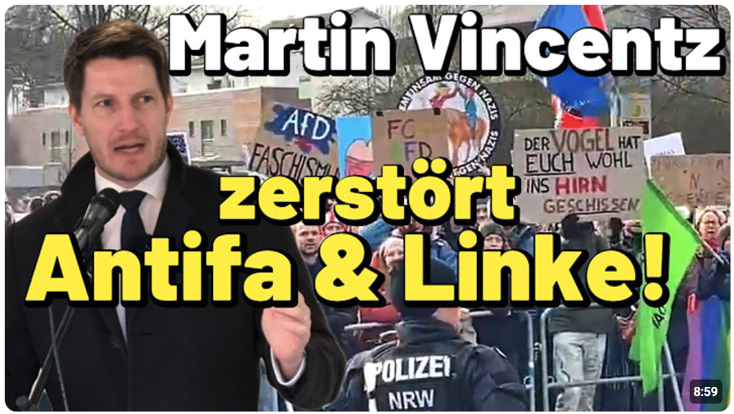 Dr. Martin Vincentz ZERSTÖRT Antifa & Gegendemo!   Klartext Rede bei AfD Kundgebung in Münster NRW