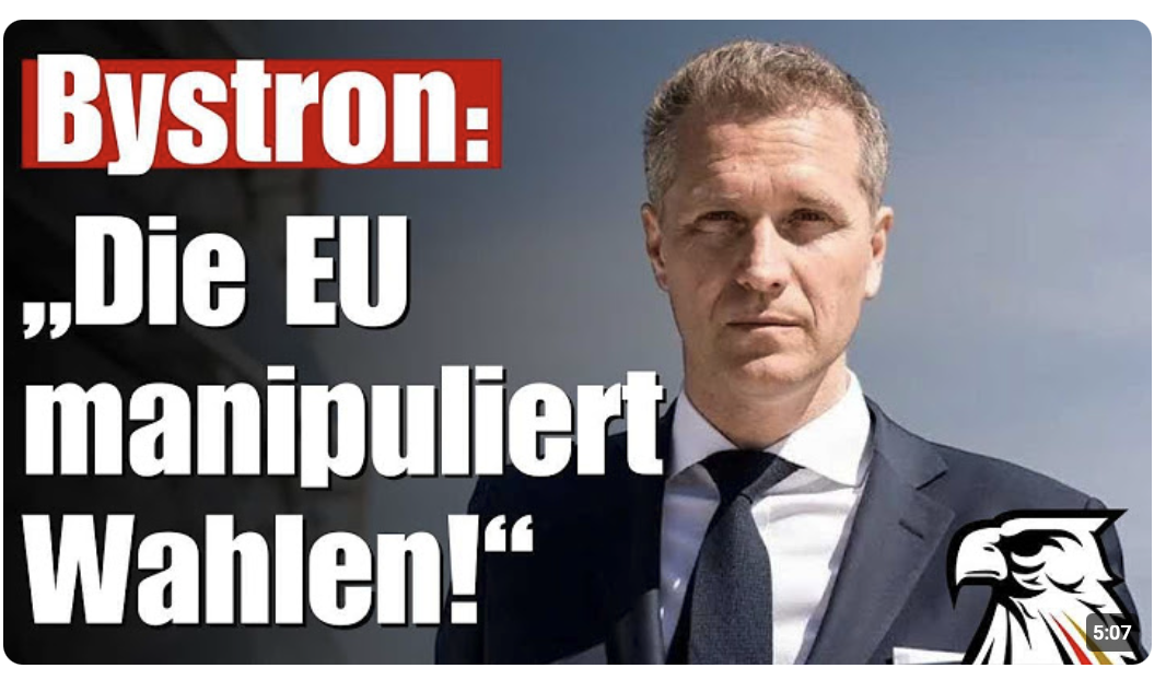 „Die EU zensiert Inhalte im Netz & manipuliert Wahlen!“ | Petr Bystron (MdEP | AfD)
