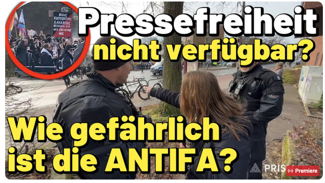 Wie gefährlich ist die ANTIFA?  Pressefreiheit in Münster nicht verfügbar?