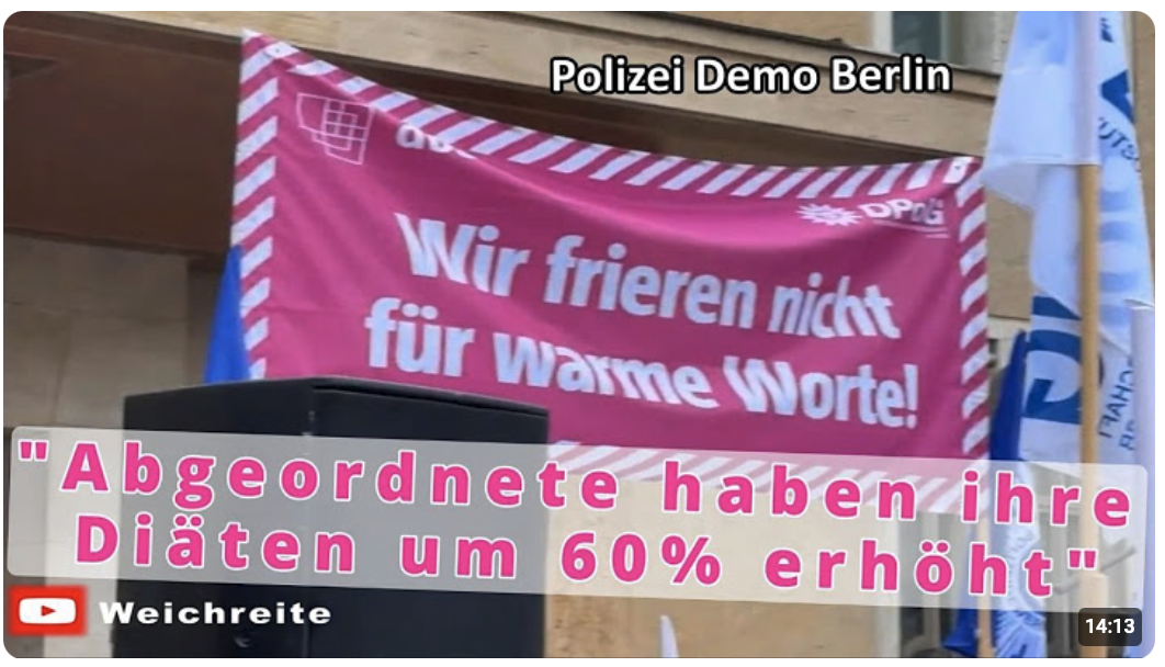 Polizei Demo Deutsche Polizeigewerkschaft (DPolG) 15.1.26 Berlin