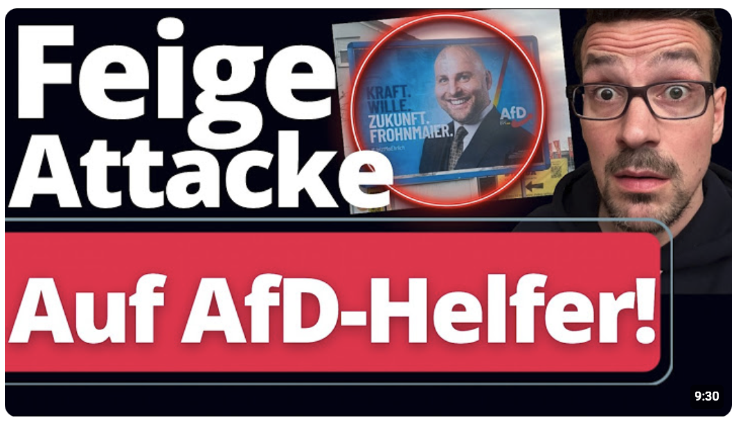 AfD-Wahlhelfer in Tübingen attackiert!