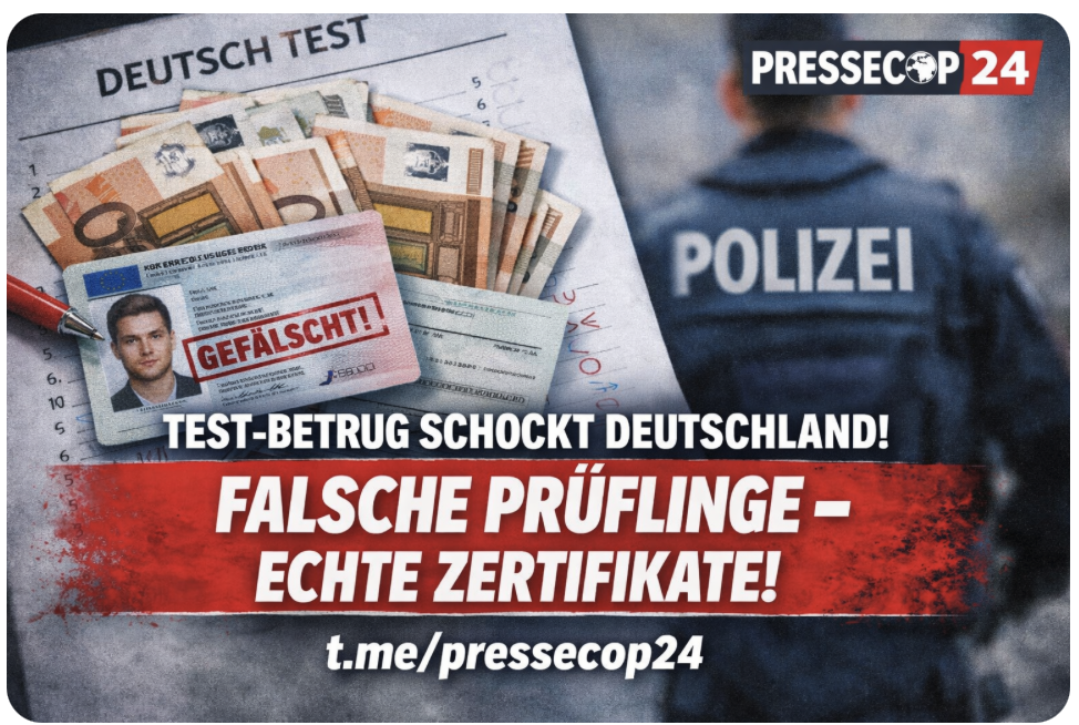 TEST-BETRUG SCHOCKT DEUTSCHLAND! FALSCHE PRÜFLINGE, ECHTE ZERTIFIKATE – POLIZEI ZERSCHLÄGT DREISTE MASCHEN