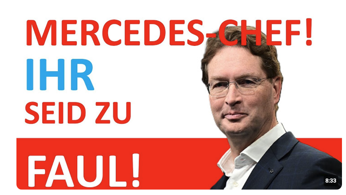 Der Mercedes-Chef dreht druch!