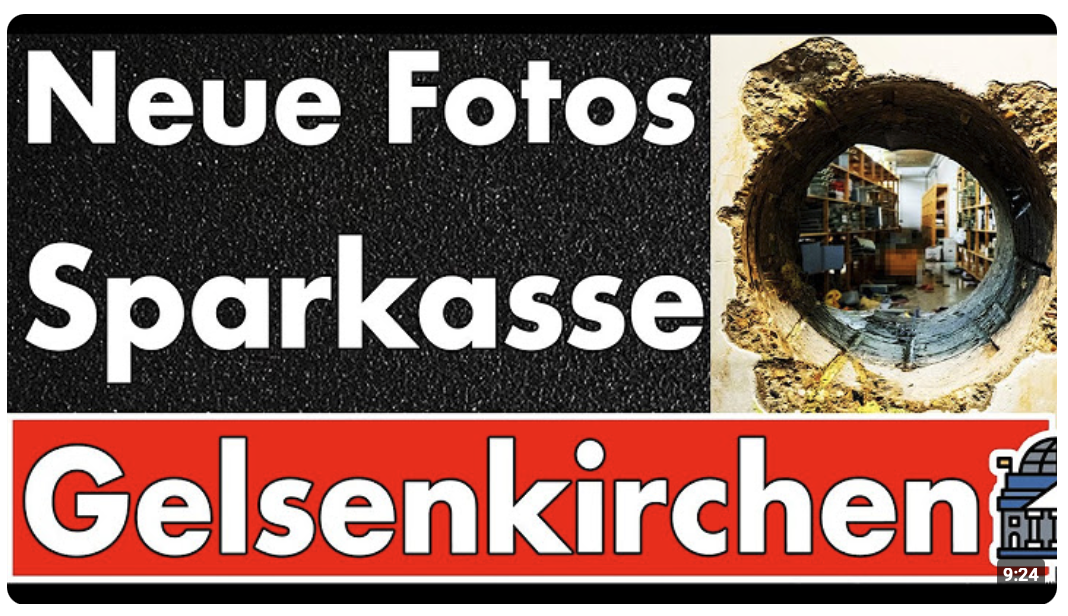 Schließfächer optisch ohne Beschädigung? Sparkassen-Raub in Gelsenkirchen: Neue Fotos & neue Fragen