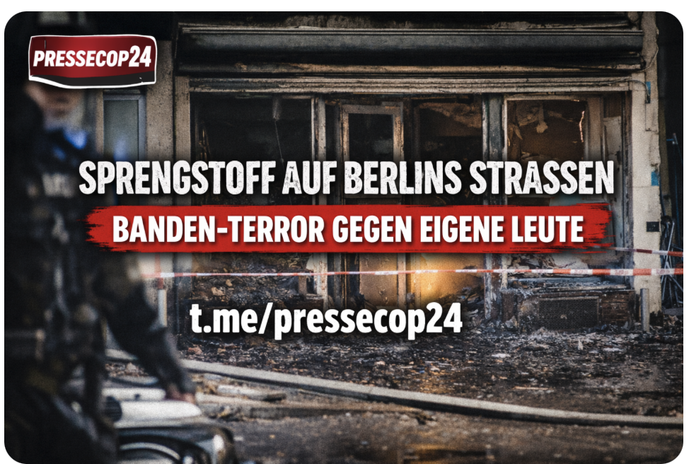 SPRENGSTOFF AUF BERLINS STRASSEN – BANDEN-TERROR GEGEN EIGENE LEUTE