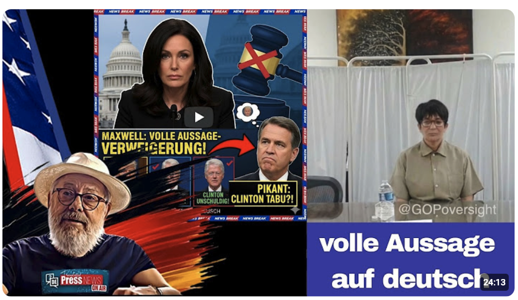 Ghislaine Maxwell vor dem US-Kongress: Die volle Aussage auf Deutsch. Anwalt lässt Bombe platzen! 