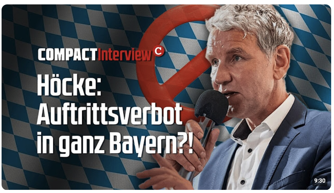 Höcke: Auftrittsverbot in ganz Bayern?!